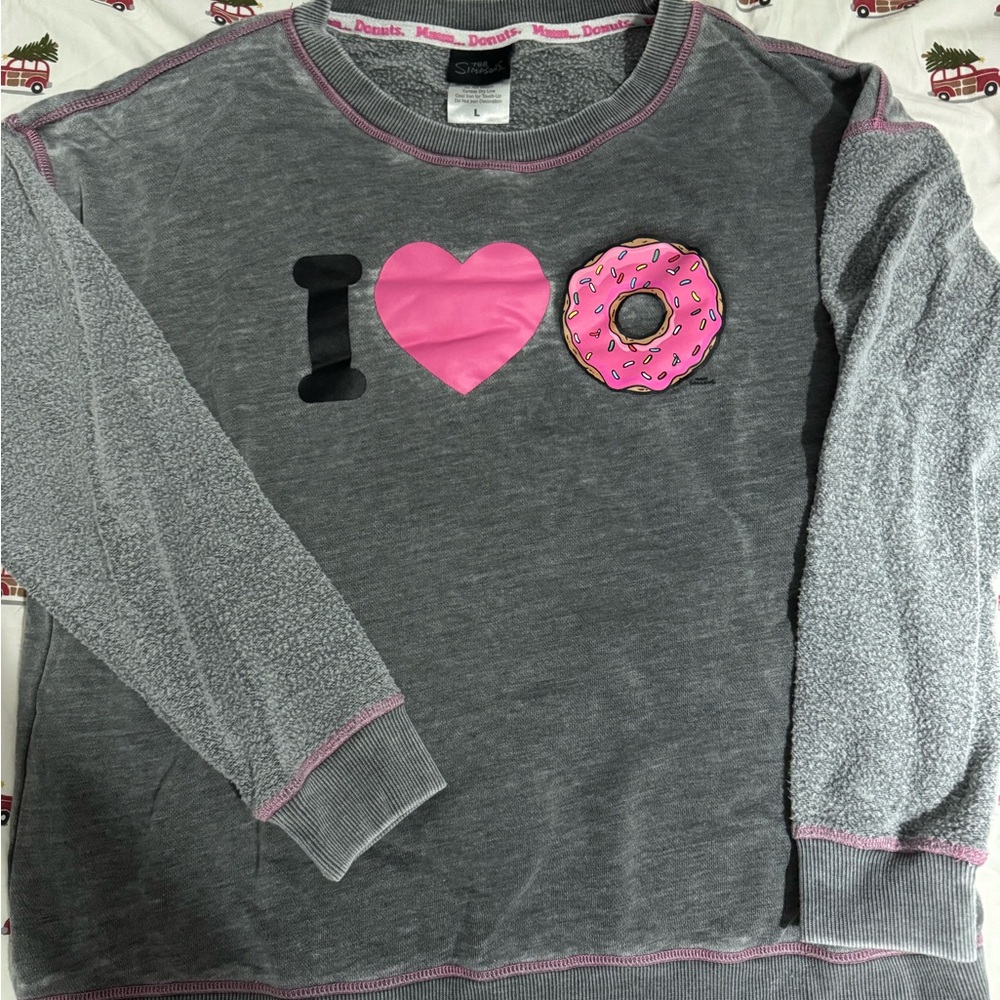 The Simpsons: I <3 Donuts Sweatshirt